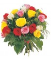Bouquet of roses in various shades