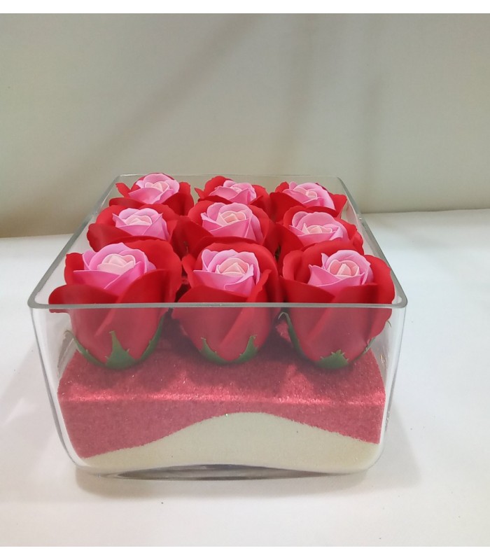 “FOREVER”  τεχνητά Τριαντάφυλλα σε γυαλί