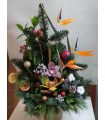 Christmas arrangement in pot