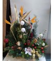 Elongated Christmas arrangement