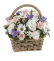 Basket With seasonal flowers