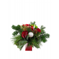 Christmas bouquet with vase