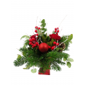 Christmas bouquet with vase