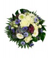 Bouquet in blue and white shades