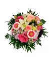 Bouquet in pink and white shades