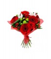 Bouquet in red shades of the season